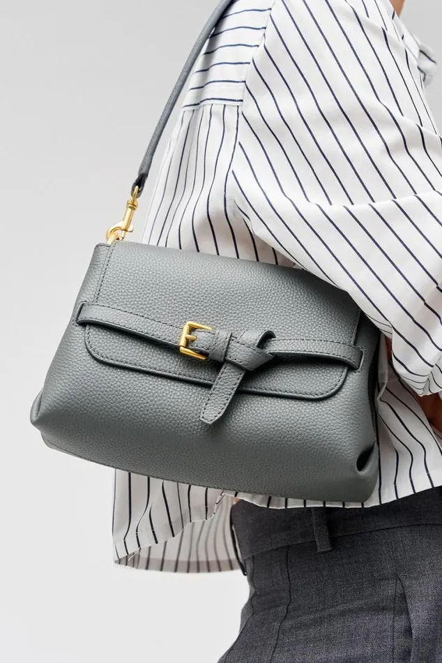 Oroton Shoulder Margot Small Top Handle Dark Slate 8211 Women