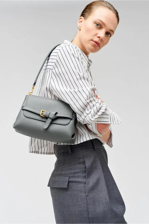Oroton Shoulder Margot Small Top Handle Dark Slate 8211 Women