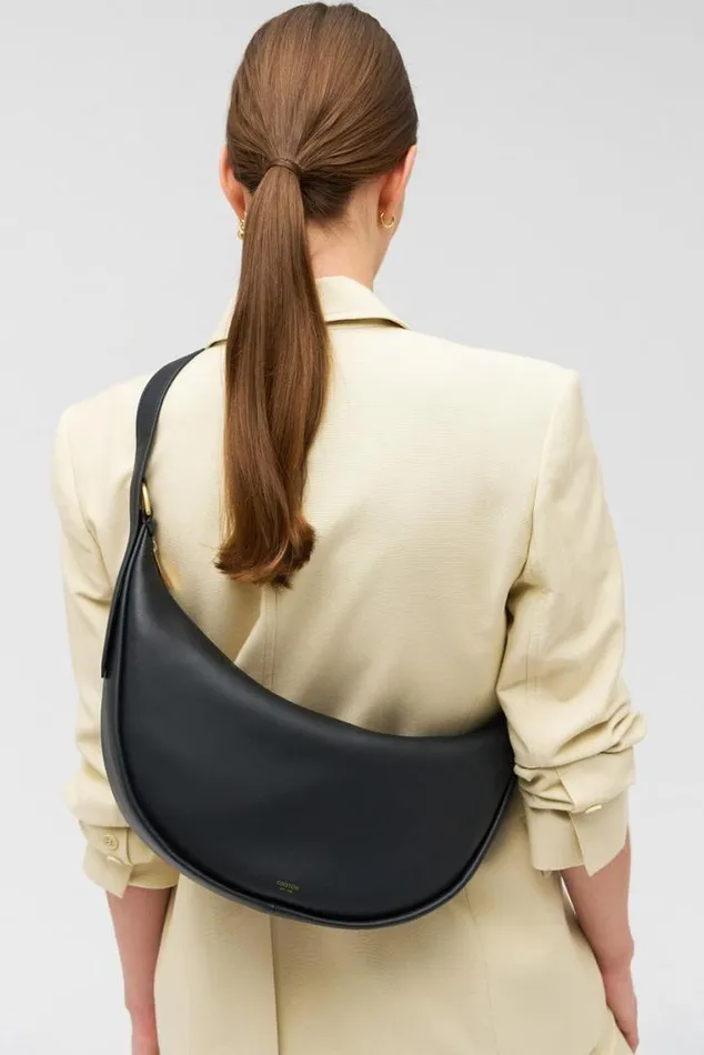 Oroton Shoulder Penny Hobo Black 8211 Women