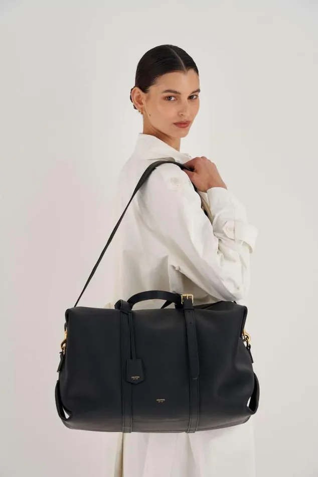 Oroton Travel Margot Weekender Black 8211 Women