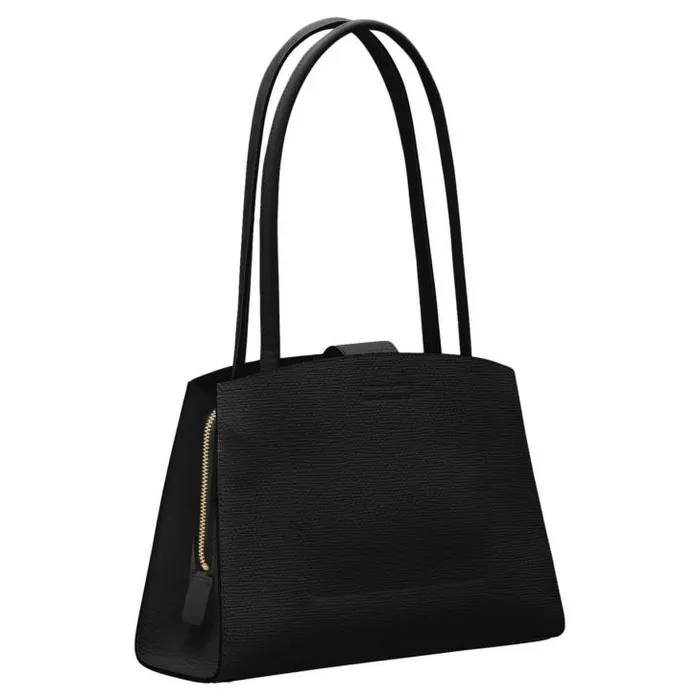 Oroton Work Audrey Small Three Pocket Day Bag Black 8211 Women