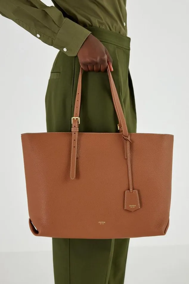Oroton Work Margot Medium Zip Tote Whiskey 8211 Women