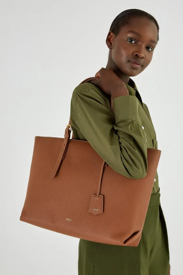 Oroton Work Margot Medium Zip Tote Whiskey 8211 Women