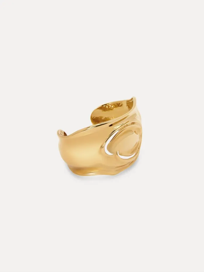Oscar De La Renta O Cuff Bracelet Gold Women Bracelets