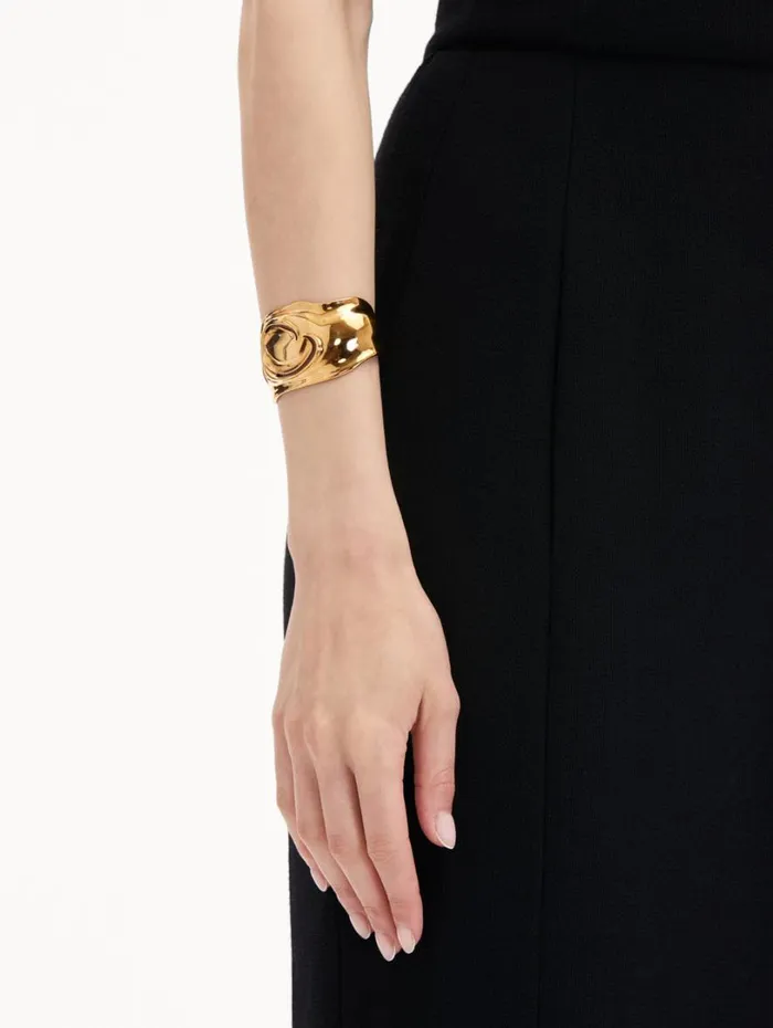 Oscar De La Renta O Cuff Bracelet Gold Women Bracelets