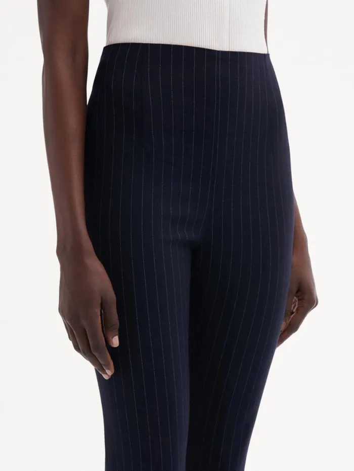 Oscar De La Renta Pinstriped Pant Navy and White Women Pants and Skirts Oscar De La Renta Pinstriped Pant Navy and White Women Pants and Skirts