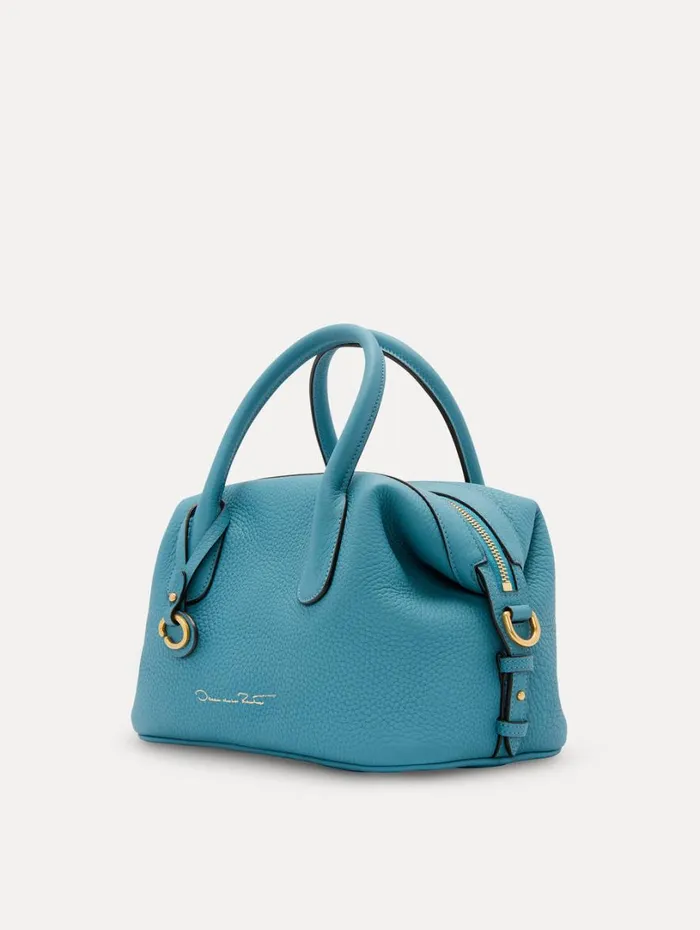Oscar De La Renta The Mini Dahlia Denim Blue Women Handbags Oscar De La Renta The Mini Dahlia Denim Blue Women Handbags