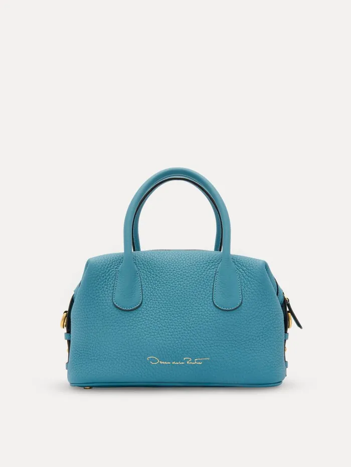 Oscar De La Renta The Mini Dahlia Denim Blue Women Handbags Oscar De La Renta The Mini Dahlia Denim Blue Women Handbags
