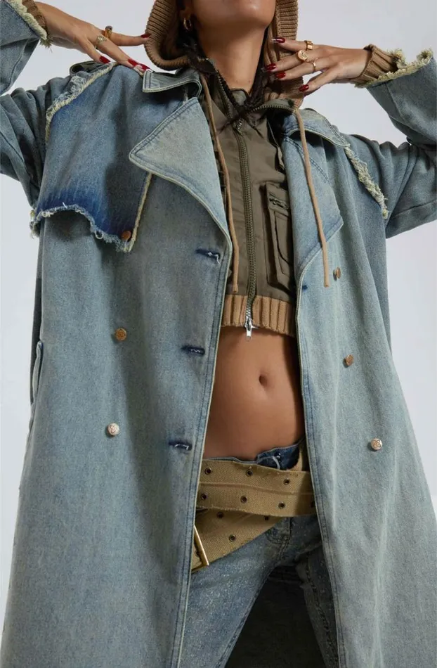 Outerwear Women Jaded London Downtown Denim Coat