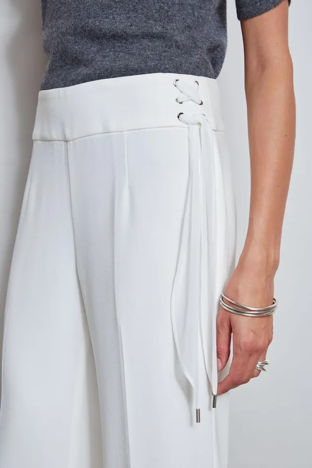 Outlet 8211 Women Bottoms Elie Tahari Crepe Side Tie Pant Foam