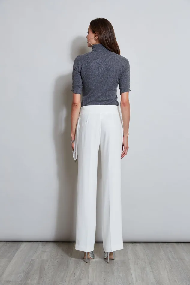 Outlet 8211 Women Bottoms Elie Tahari Crepe Side Tie Pant Foam