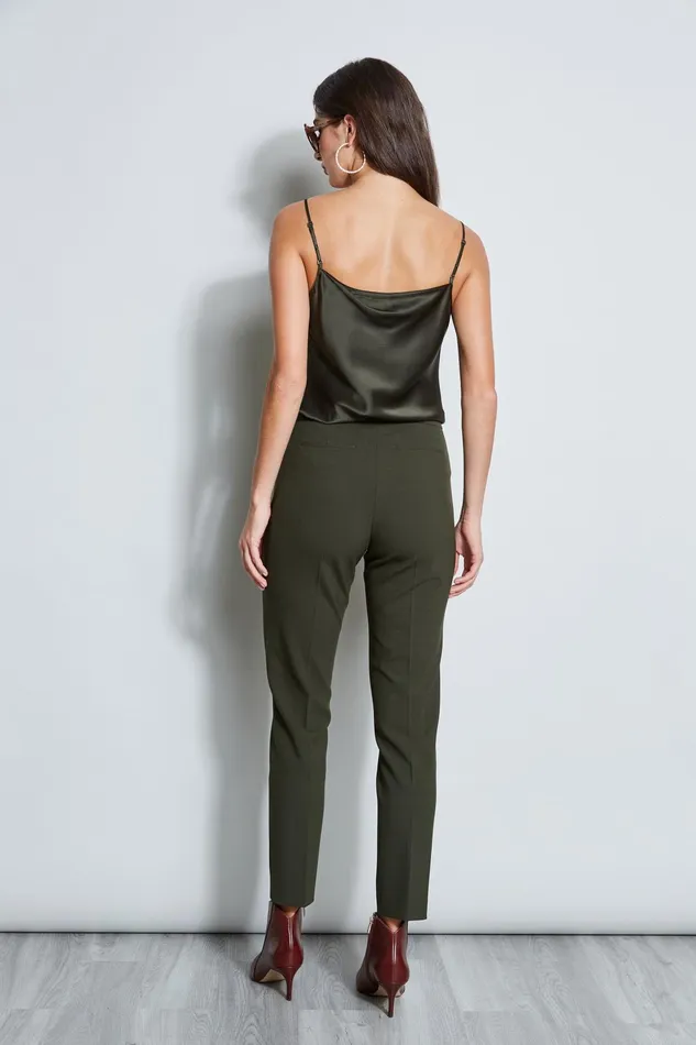 Outlet 8211 Women Bottoms Elie Tahari Slim Fit Pant Olive