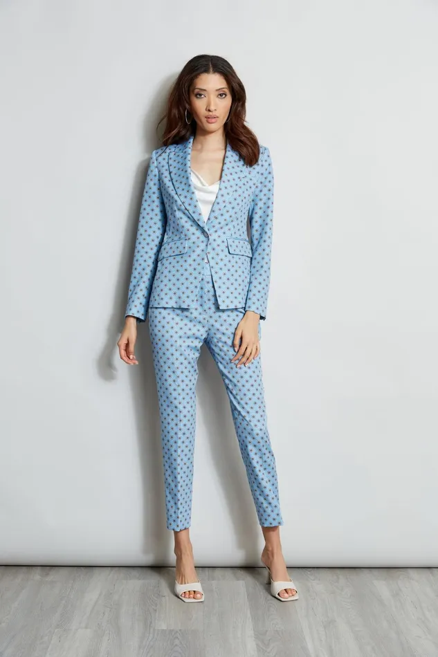 Outlet 8211 Women Bottoms Elie Tahari Sun Print Pant Sun Blue Print