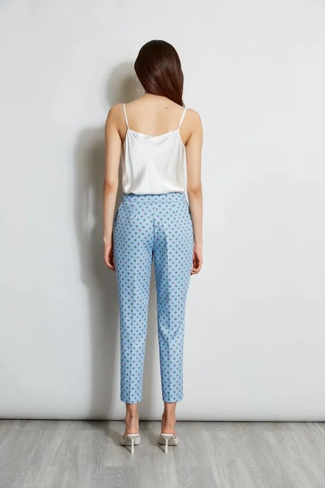 Outlet 8211 Women Bottoms Elie Tahari Sun Print Pant Sun Blue Print