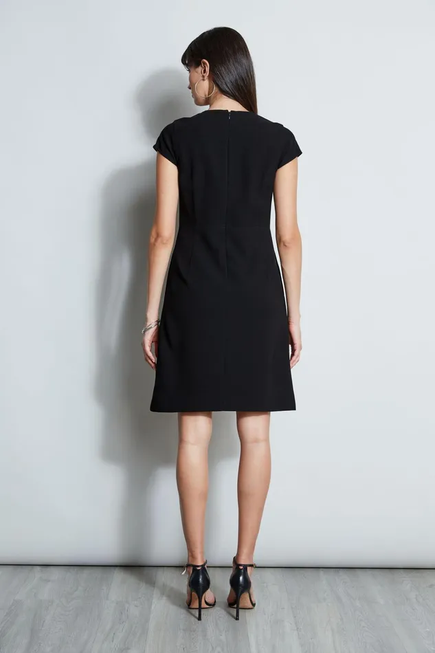 Outlet 8211 Women Dresses and Jumpsuits Elie Tahari Chain Zip Dart Dress Black