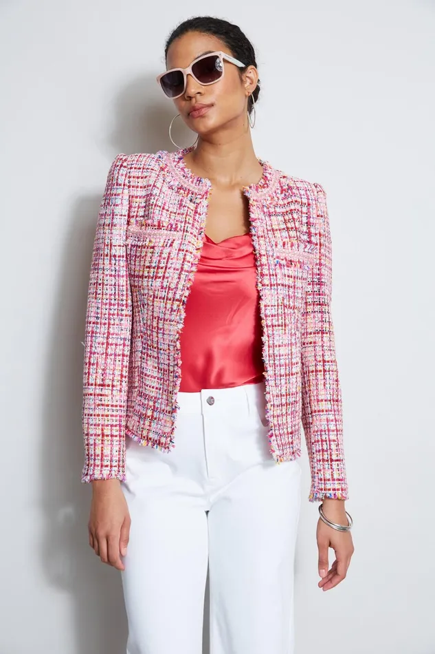 Outlet 8211 Women Jackets and Blazers Elie Tahari Tweed Jacket Allie Tweed