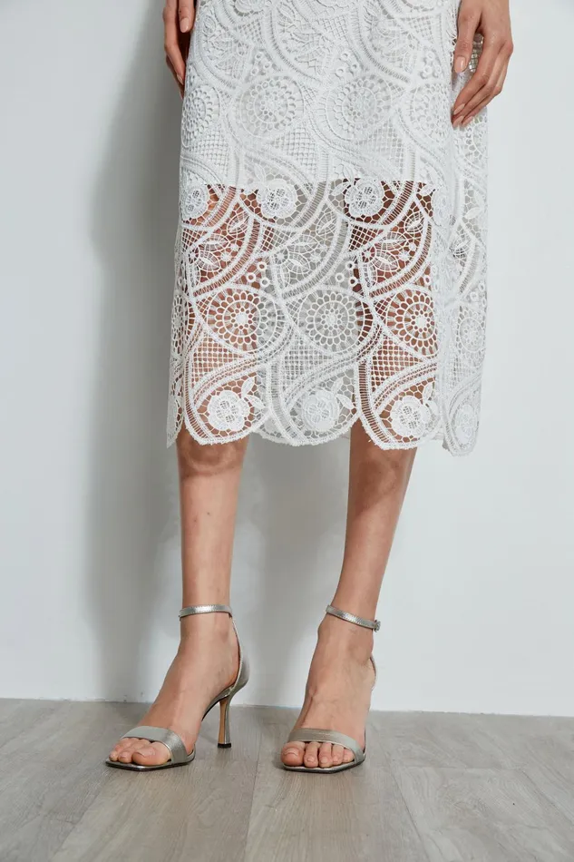 Outlet 8211 Women Maxi Dresses Elie Tahari Lace Maxi Dress Pearl