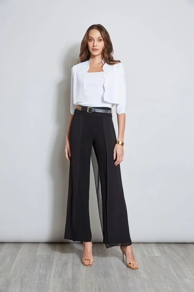Outlet 8211 Women Tops Elie Tahari Scallop Cardigan Pearl