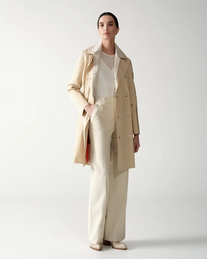 Oversize Cashmere Shirt Jacket Sand Women Akris Jackets