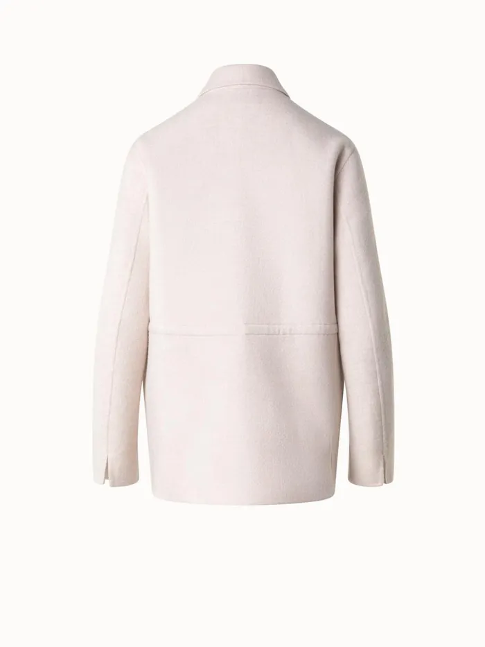 Oversize Cashmere Shirt Jacket Sand Women Akris Jackets