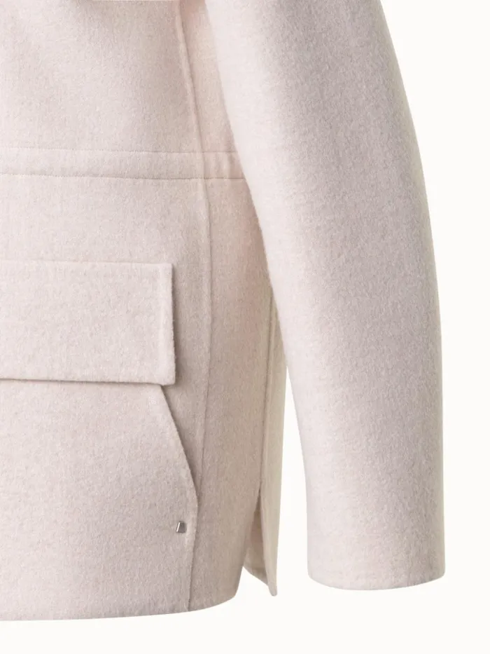 Oversize Cashmere Shirt Jacket Sand Women Akris Jackets
