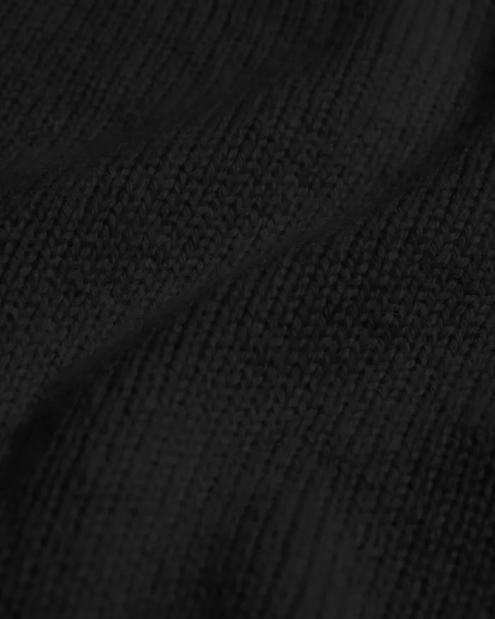 Oversized Merino Wool Crew 8211 Deep Black Women Knit Sweaters Colorfulstandard