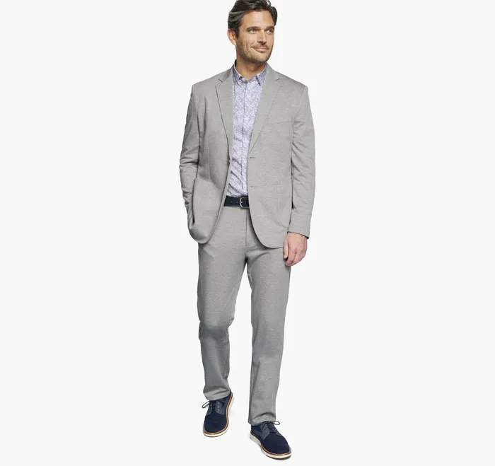 Pants and Jeans Men Johnston and Murphy XC Flex Knit Pants Gray Twill
