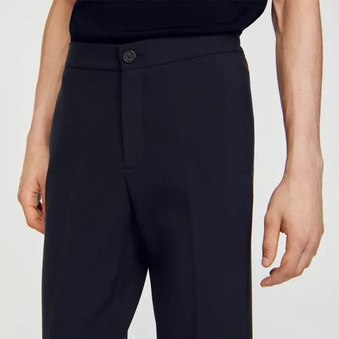 Pants and Shorts Men SANDRO Jersey Pants Dark Grey