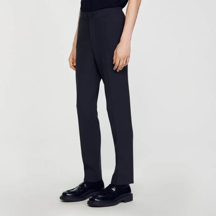 Pants and Shorts Men SANDRO Jersey Pants Dark Grey