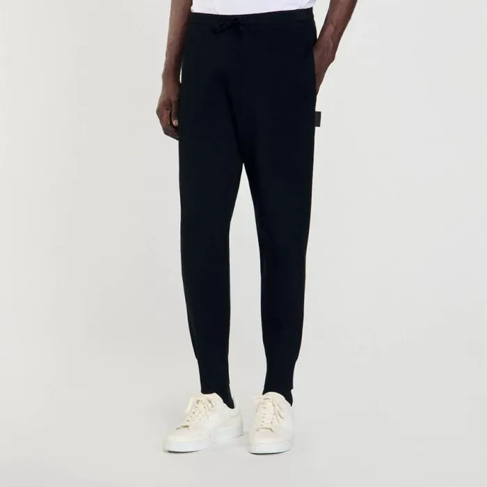 Pants and Shorts Men SANDRO Knit Jogging Bottoms Black Pants and Shorts Men SANDRO Knit Jogging Bottoms Black