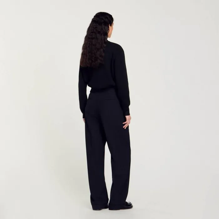 Pants and Shorts Women SANDRO Straightleg Trousers Black