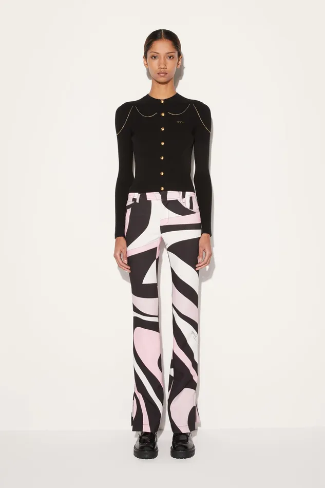 Pants And Shorts Women PUCCI MarmoPrint Trousers