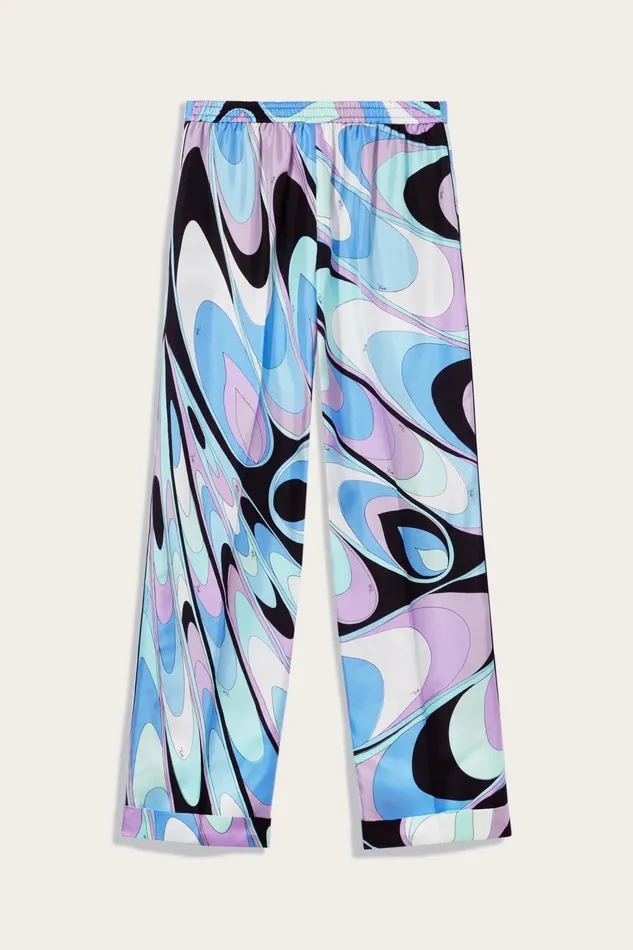 Pants And Shorts Women PUCCI OndePrint SilkTwill Trousers