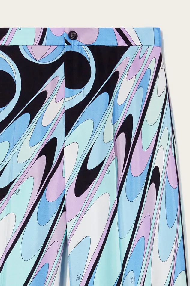 Pants And Shorts Women PUCCI OndePrint SilkTwill Trousers