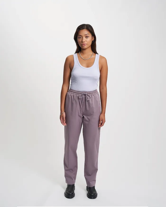 Pants Women Organic Twill Pants 8211 Desert Khaki Colorfulstandard