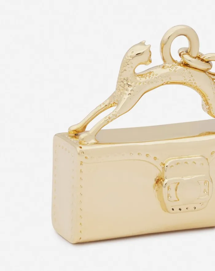Pencil Cat Brass Key Ring Gold Women Lanvin Wallets and Small Leather Goods