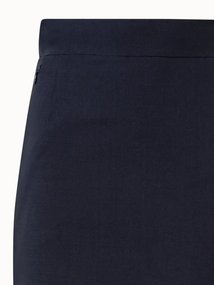 Pencil Skirt In Wool DoubleFace Black Women Akris Skirts