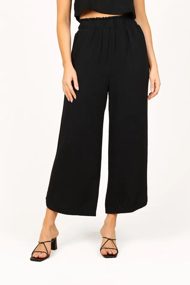 petalandpup Pants Women Eleanor High Waisted Pants 8211 Black Black