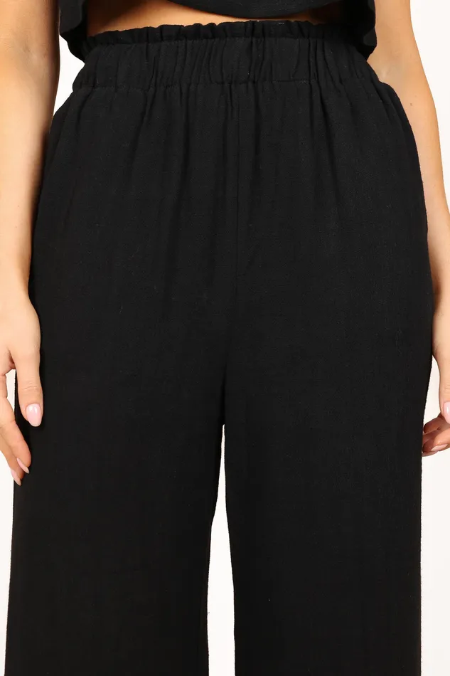 petalandpup Pants Women Eleanor High Waisted Pants 8211 Black Black