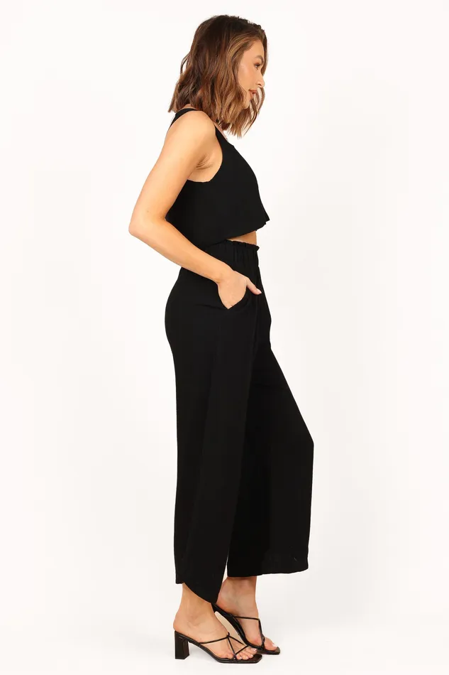 petalandpup Pants Women Eleanor High Waisted Pants 8211 Black Black