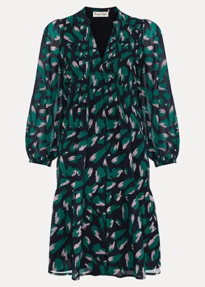Phase Eight Abstract Penele Dress Green Multi Women Dresses
