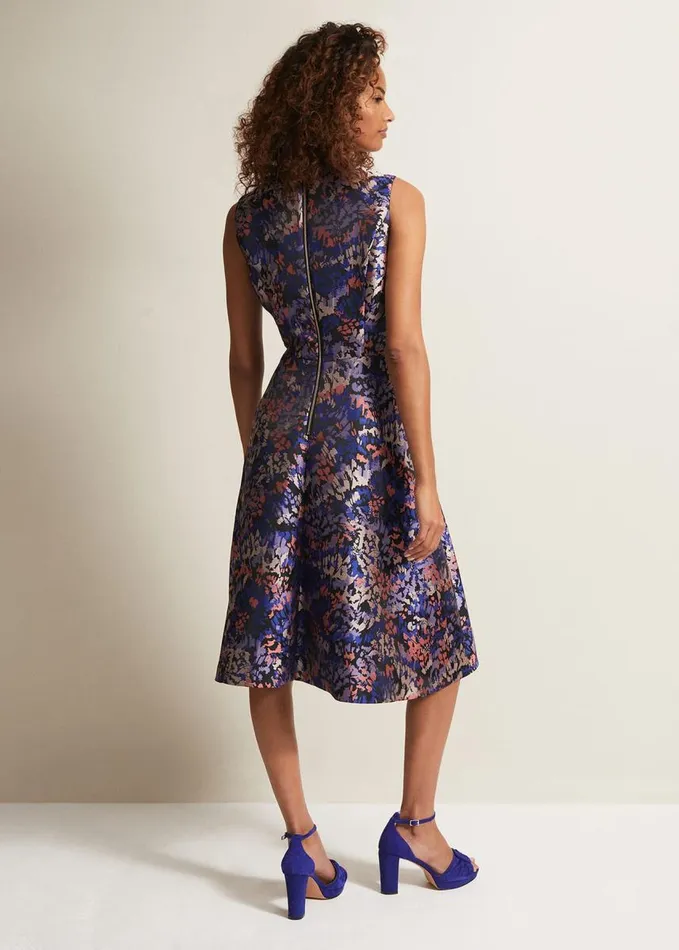 Phase Eight Adonia Abstract Jacquard Dress Multicoloured Women Dresses
