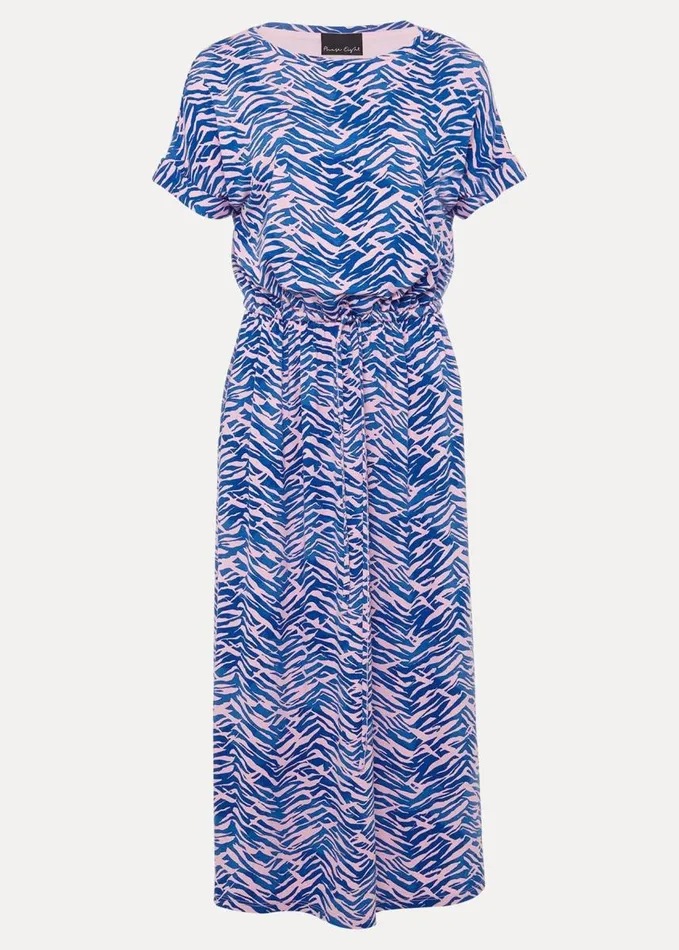 Phase Eight Alina Zebra Print Jersey Dress Pinkblue Women Dresses