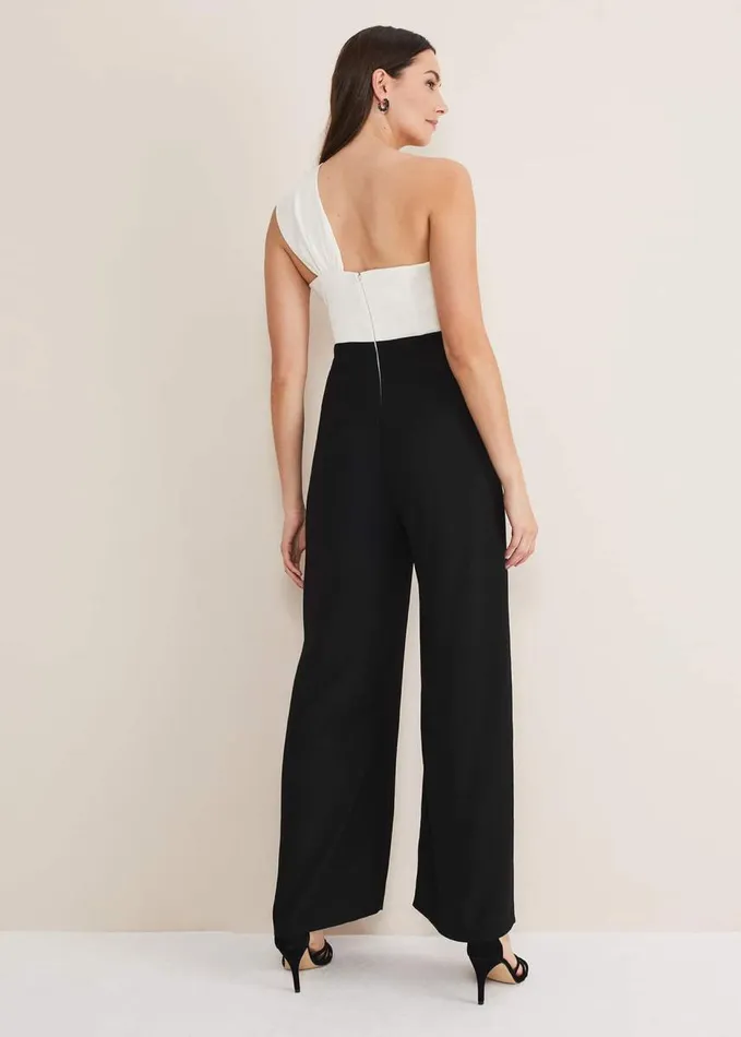 Phase Eight Amethyst Bandeau Jumpsuit Oysterblack Women Dresses