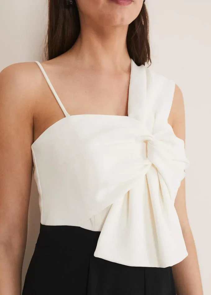 Phase Eight Amethyst Bandeau Jumpsuit Oysterblack Women Dresses