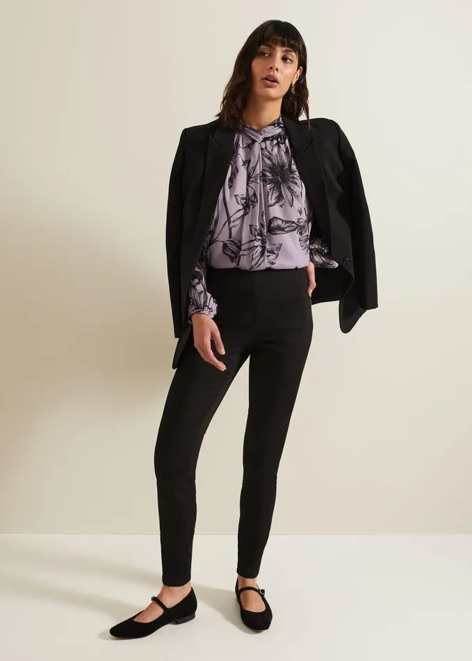Phase Eight Amina Skinny Trousers Black Women Trousers