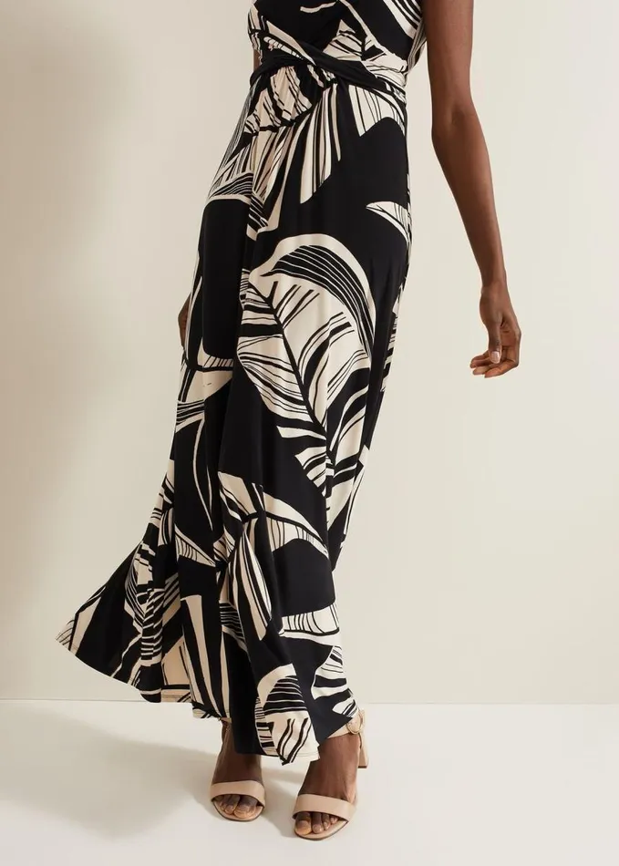 Phase Eight Artemis Abstract Maxi Dress Blackmulti Women Dresses