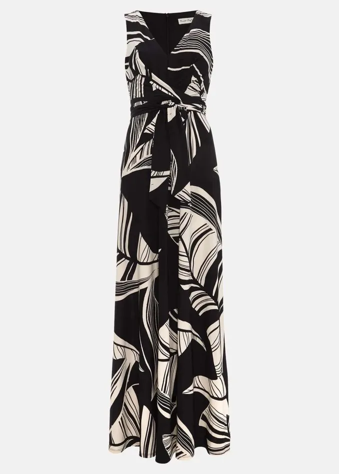 Phase Eight Artemis Abstract Maxi Dress Blackmulti Women Dresses