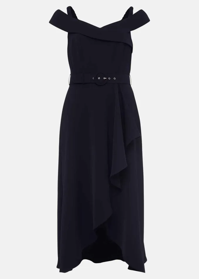 Phase Eight Ashleigh Bardot Dress Navy Women Dresses