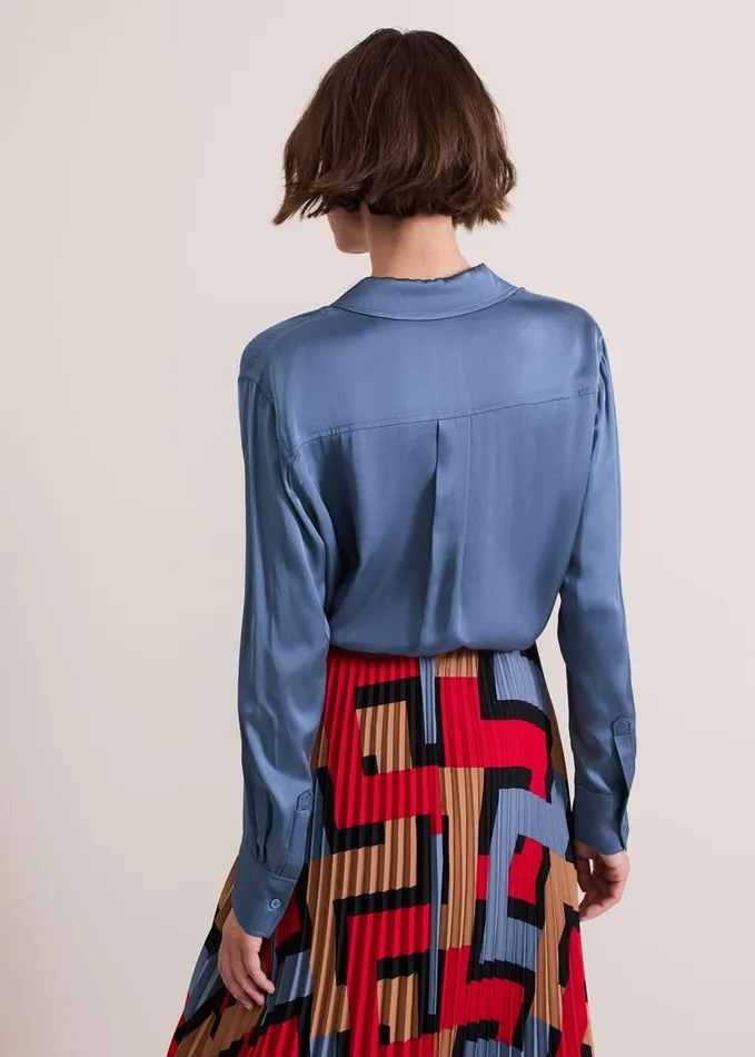 Phase Eight Avianna Utility Shirt Blue Women Shirts and Blouses